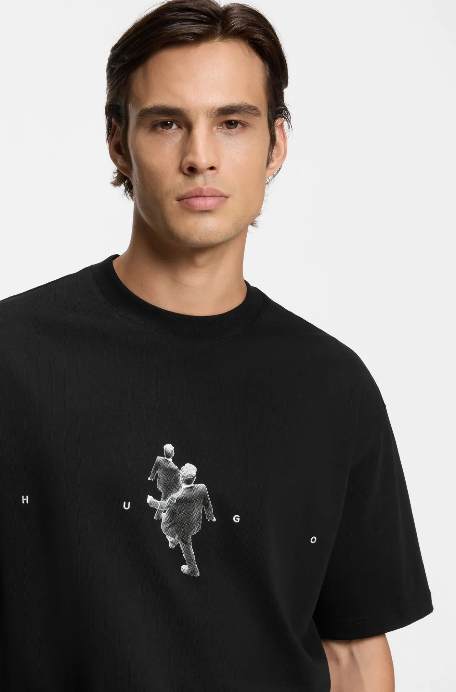 Oversized T-Shirt aus Baumwoll-Jersey mit grafischem Artwork