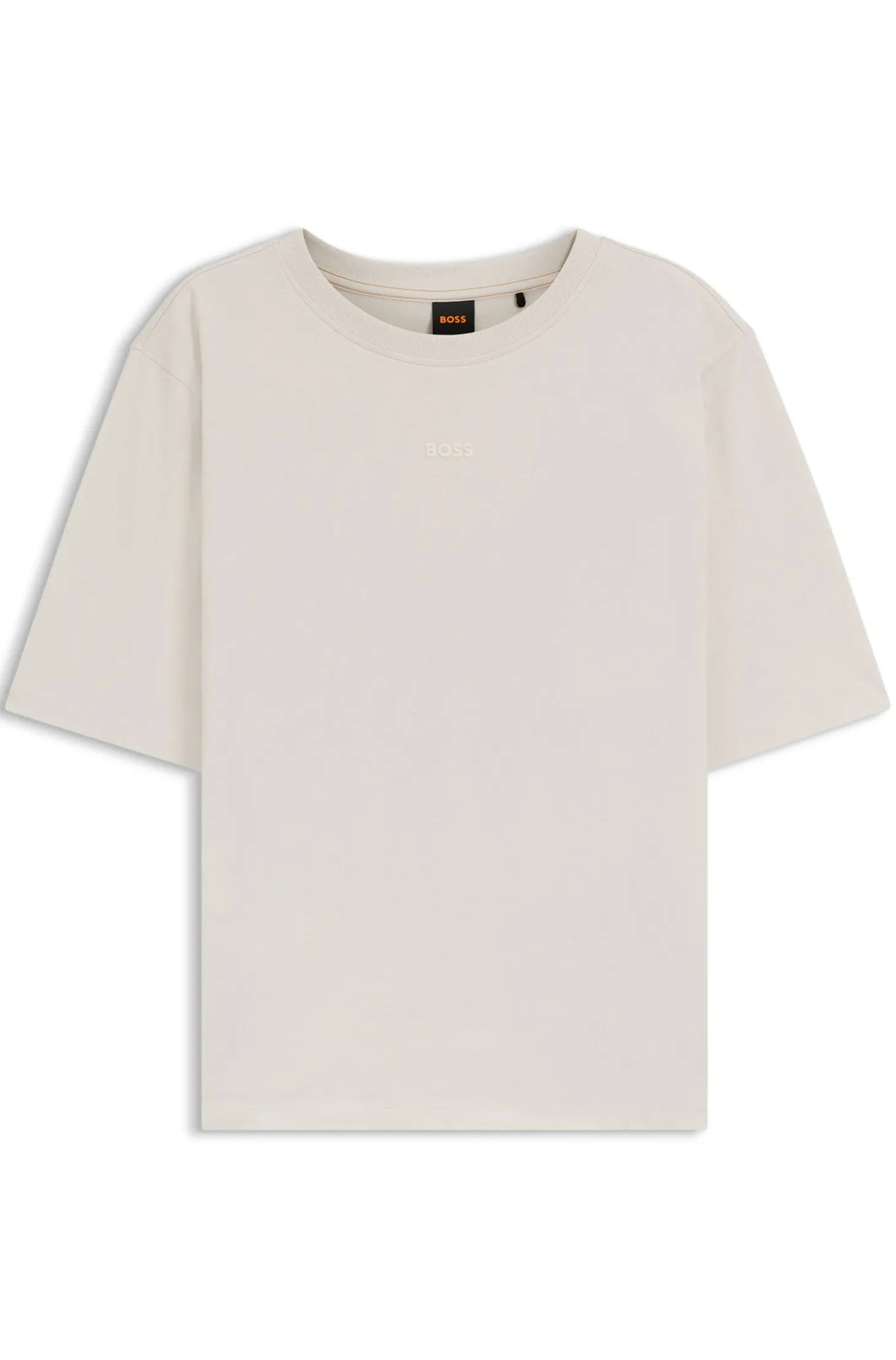 Oversized T-Shirt aus Baumwoll-Jersey mit Schaumdruck-Logo