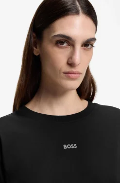 Oversized T-Shirt aus Baumwoll-Jersey mit Schaumdruck-Logo
