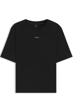 Oversized T-Shirt aus Baumwoll-Jersey mit Schaumdruck-Logo