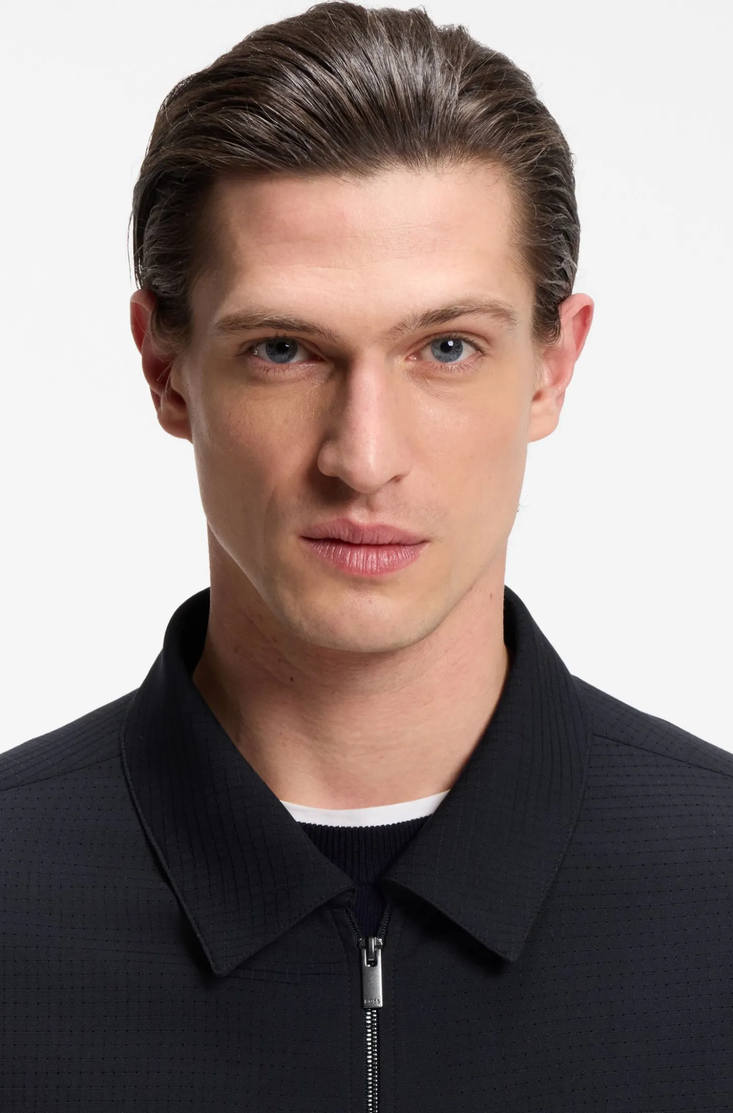 Packbares Relaxed-Fit Overshirt aus waschbarem Woll-Mix