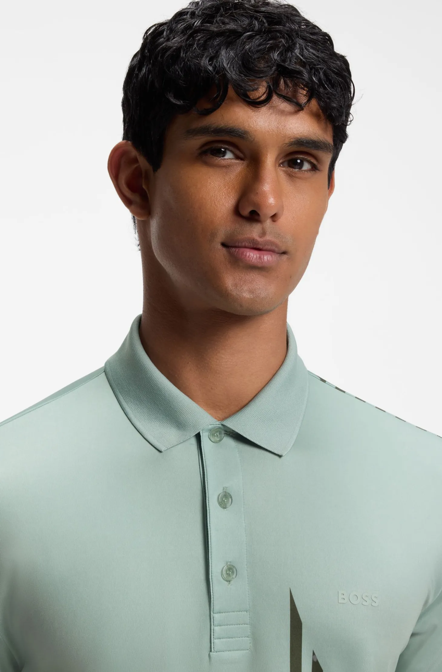 Paddy Active Poloshirt aus Stretch-Jersey mit digitalem Print