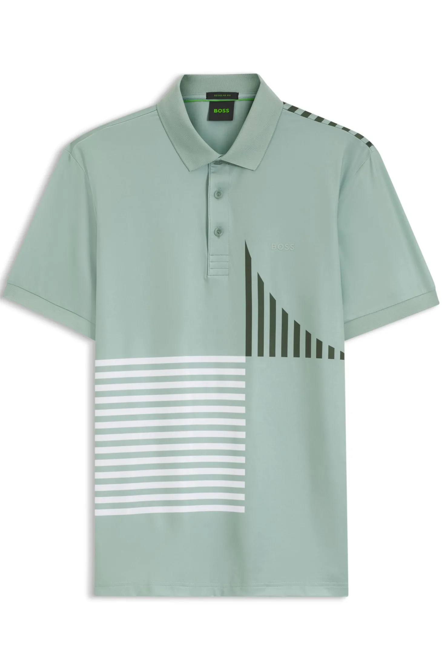 Paddy Active Poloshirt aus Stretch-Jersey mit digitalem Print