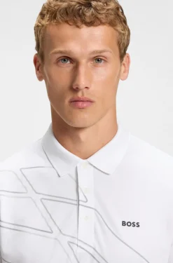 Paddy Poloshirt aus Baumwoll-Mix mit Artwork