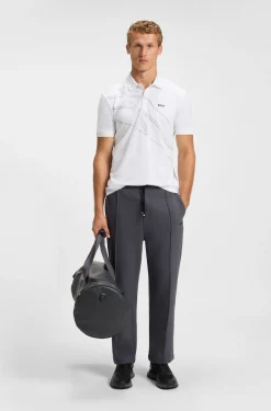 Paddy Poloshirt aus Baumwoll-Mix mit Artwork