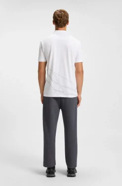 Paddy Poloshirt aus Baumwoll-Mix mit Artwork