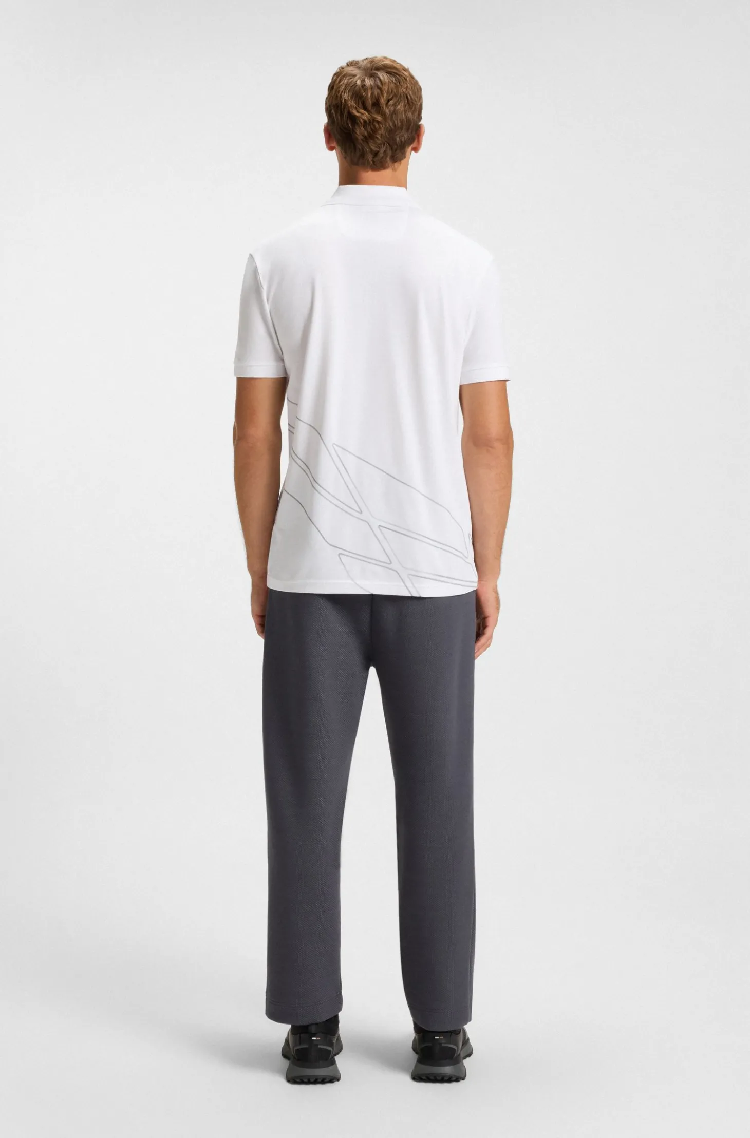 Paddy Poloshirt aus Baumwoll-Mix mit Artwork