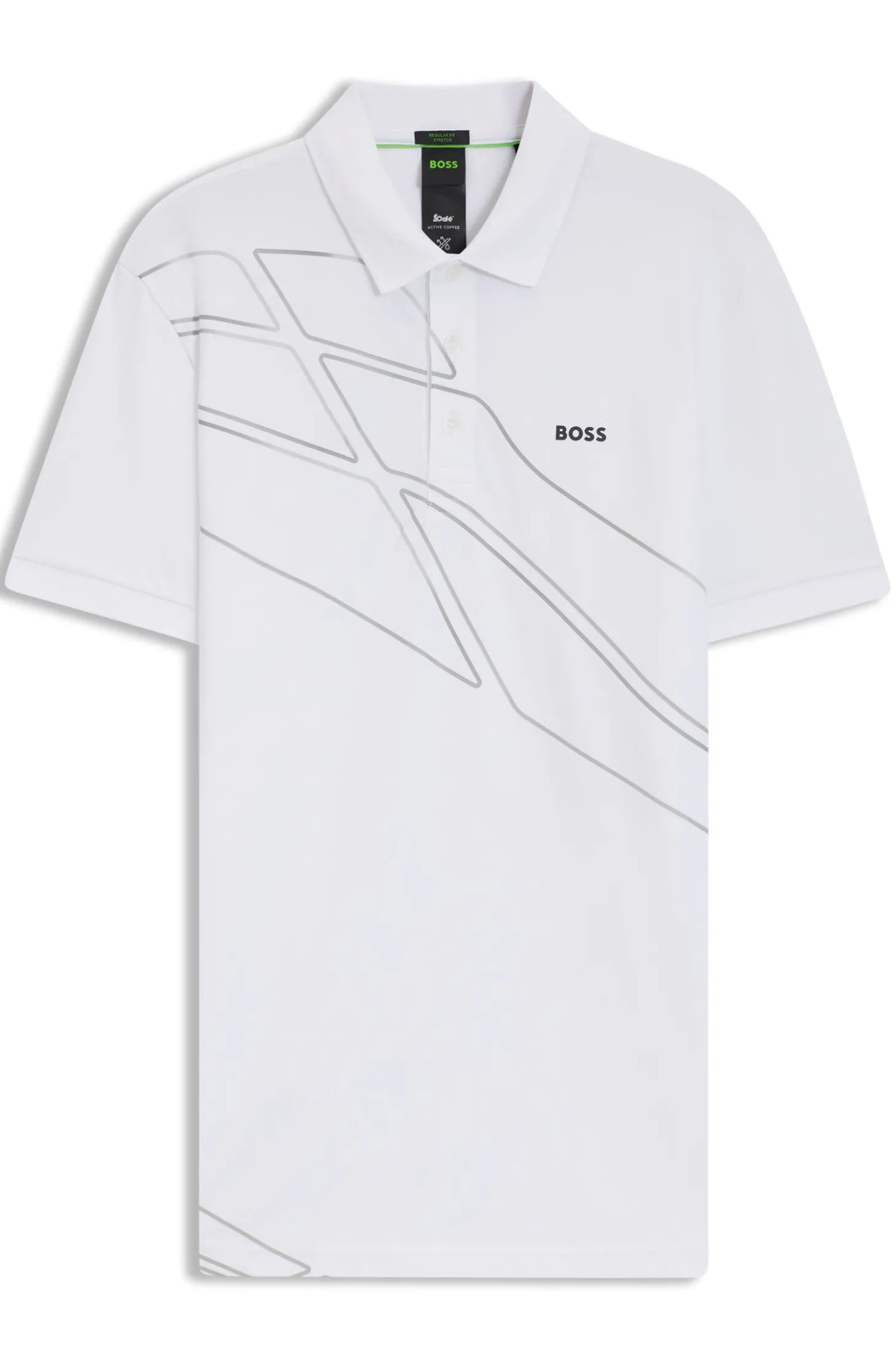 Paddy Poloshirt aus Baumwoll-Mix mit Artwork