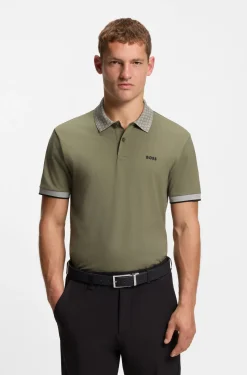 Paddy-Poloshirt aus feuchtigkeitsregulierender Stretch-Baumwolle