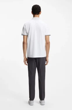 Paddy-Poloshirt aus feuchtigkeitsregulierender Stretch-Baumwolle