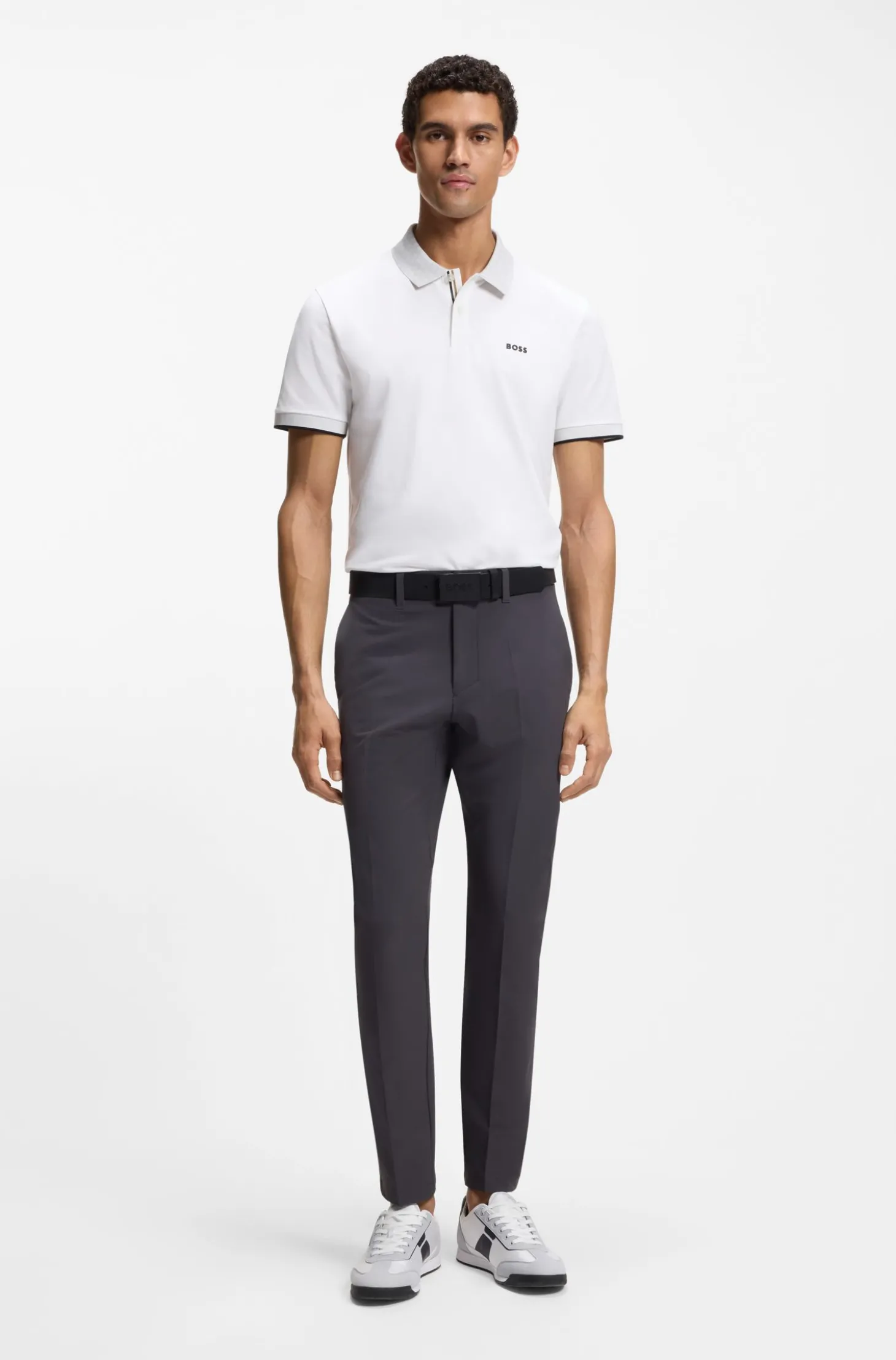 Paddy-Poloshirt aus feuchtigkeitsregulierender Stretch-Baumwolle