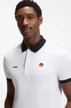 Paddy Poloshirt mit Landesflaggen-Details