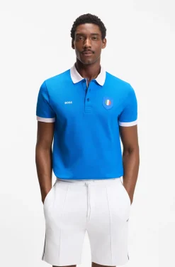 Paddy Poloshirt mit Landesflaggen-Details