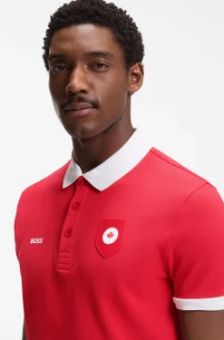 Paddy Poloshirt mit Landesflaggen-Details