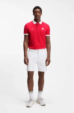 Paddy Poloshirt mit Landesflaggen-Details
