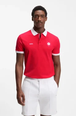 Paddy Poloshirt mit Landesflaggen-Details