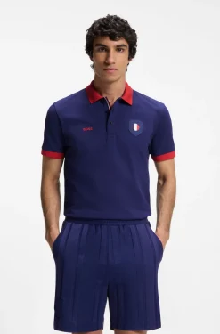Paddy Poloshirt mit Landesflaggen-Details