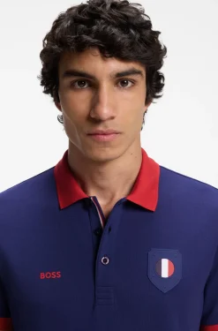 Paddy Poloshirt mit Landesflaggen-Details