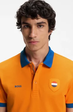 Paddy Poloshirt mit Landesflaggen-Details