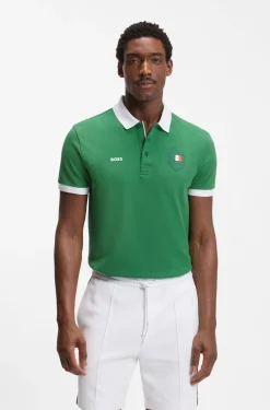 Paddy Poloshirt mit Landesflaggen-Details