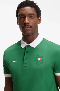 Paddy Poloshirt mit Landesflaggen-Details