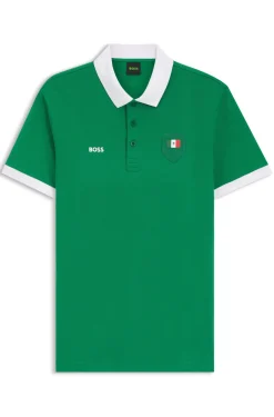 Paddy Poloshirt mit Landesflaggen-Details