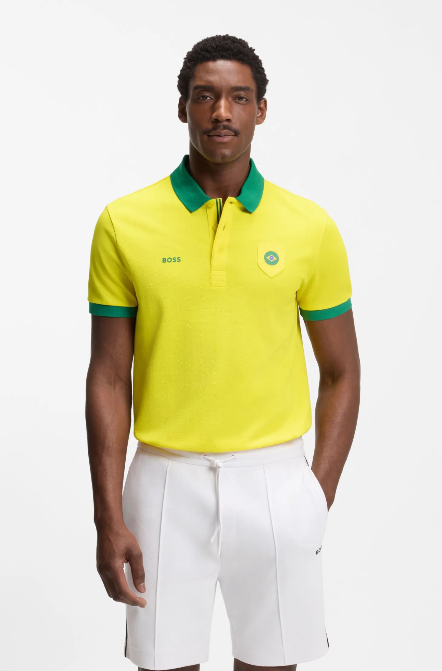 Paddy Poloshirt mit Landesflaggen-Details