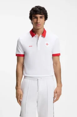 Paddy Poloshirt mit Landesflaggen-Details
