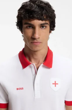 Paddy Poloshirt mit Landesflaggen-Details