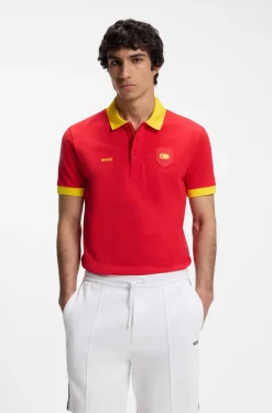 Paddy Poloshirt mit Landesflaggen-Details