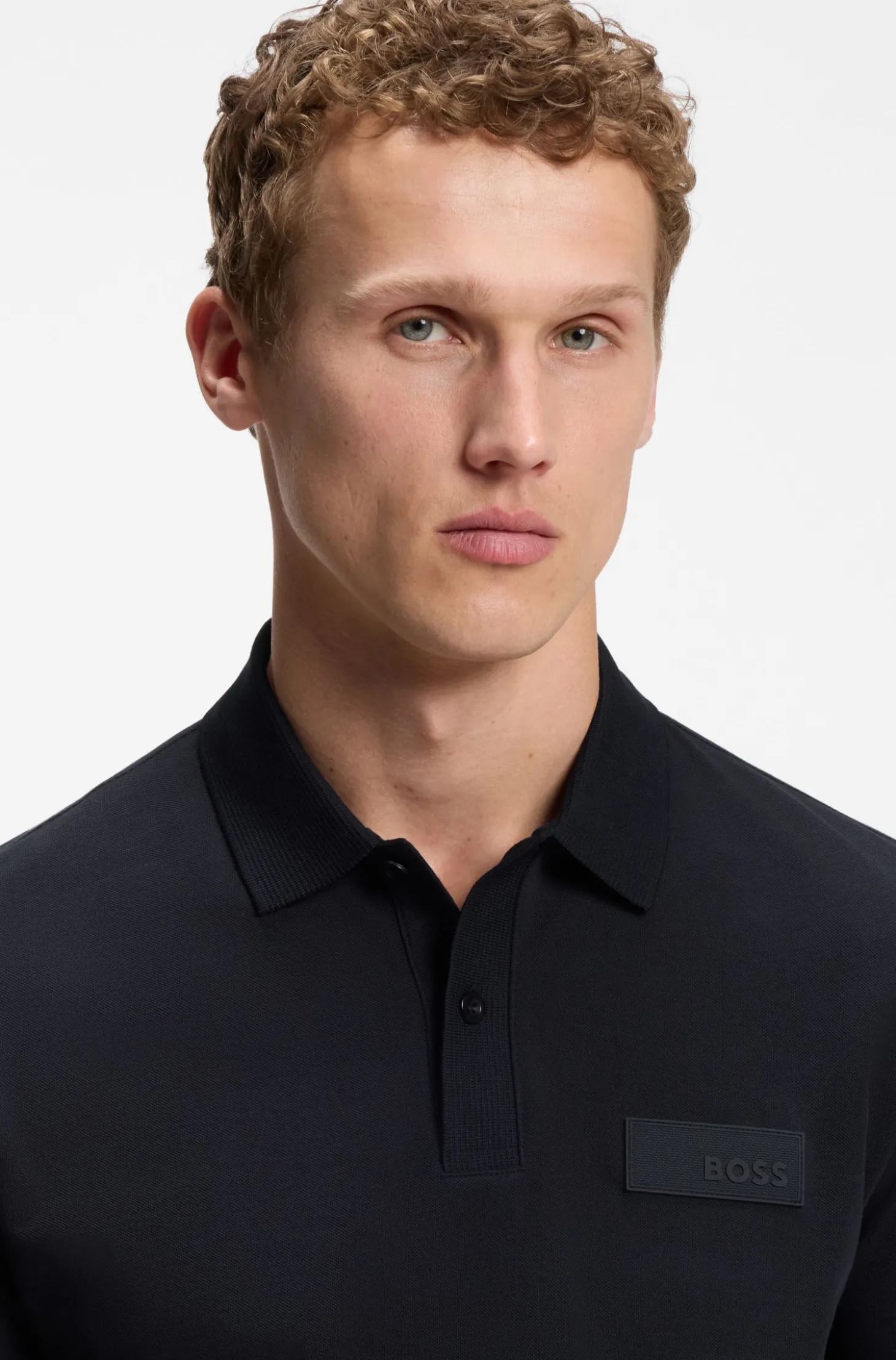 Paddy Poloshirt mit strukturiertem Logo-Patch