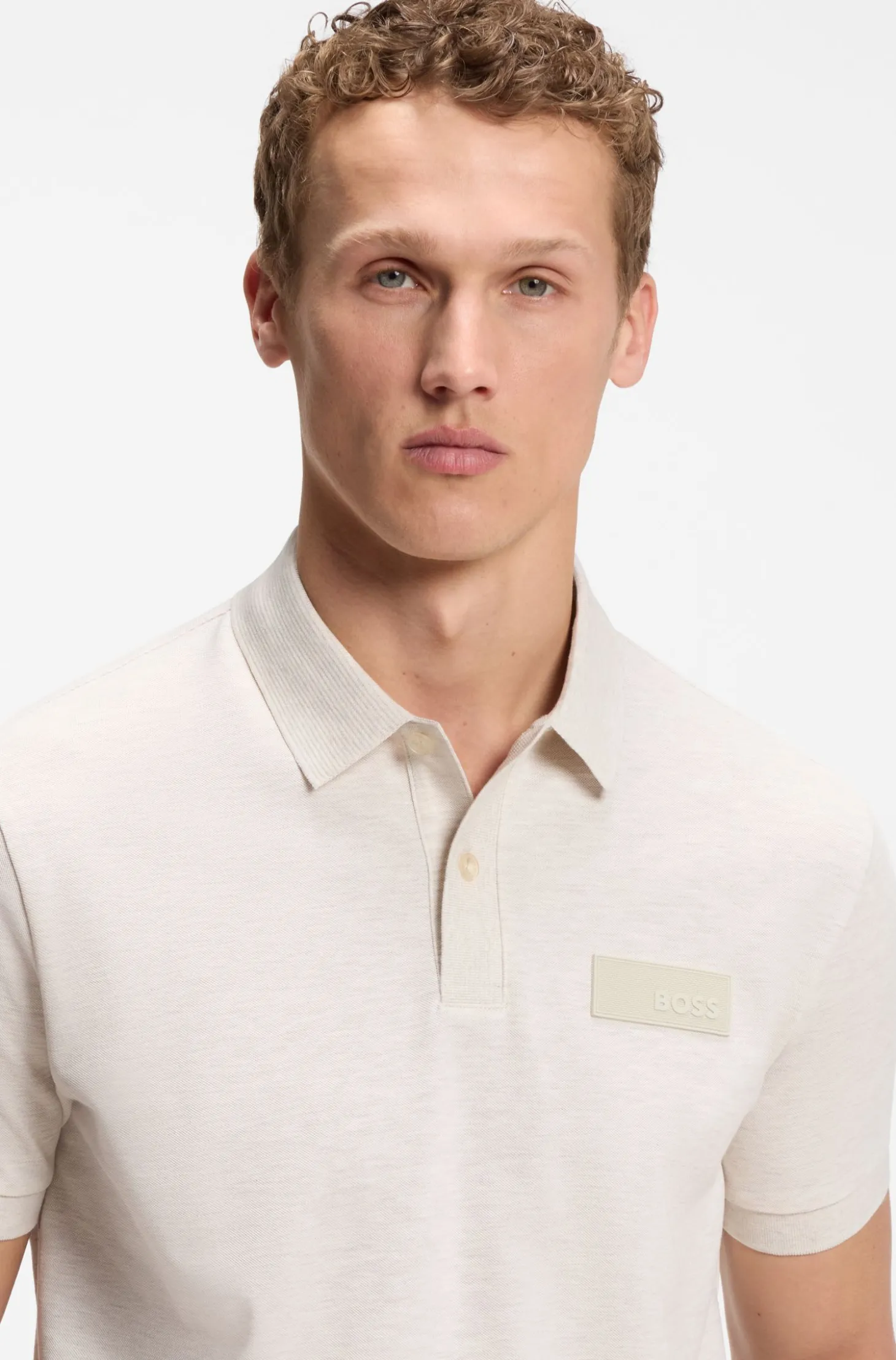 Paddy Poloshirt mit strukturiertem Logo-Patch