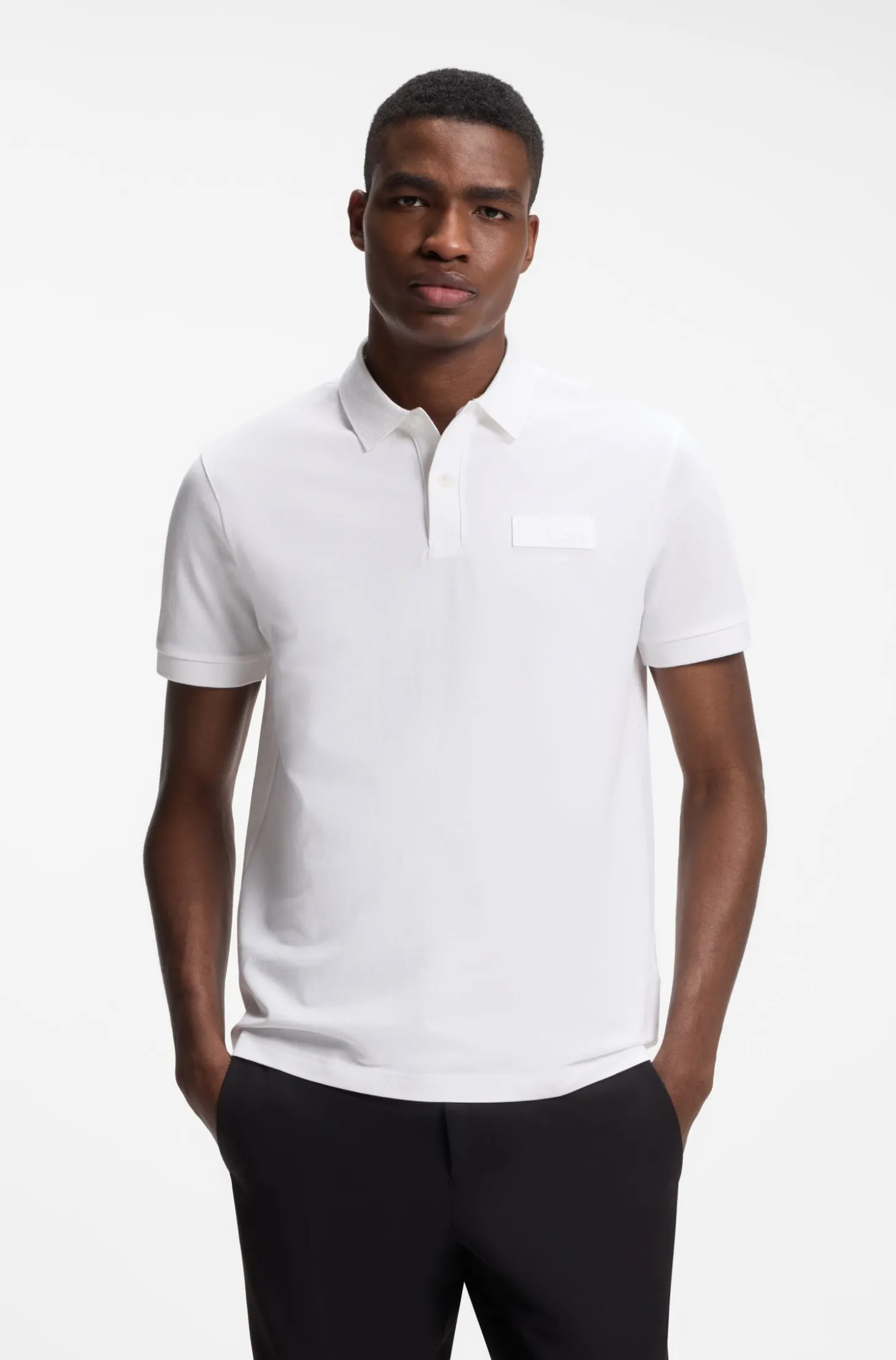 Paddy Poloshirt mit strukturiertem Logo-Patch
