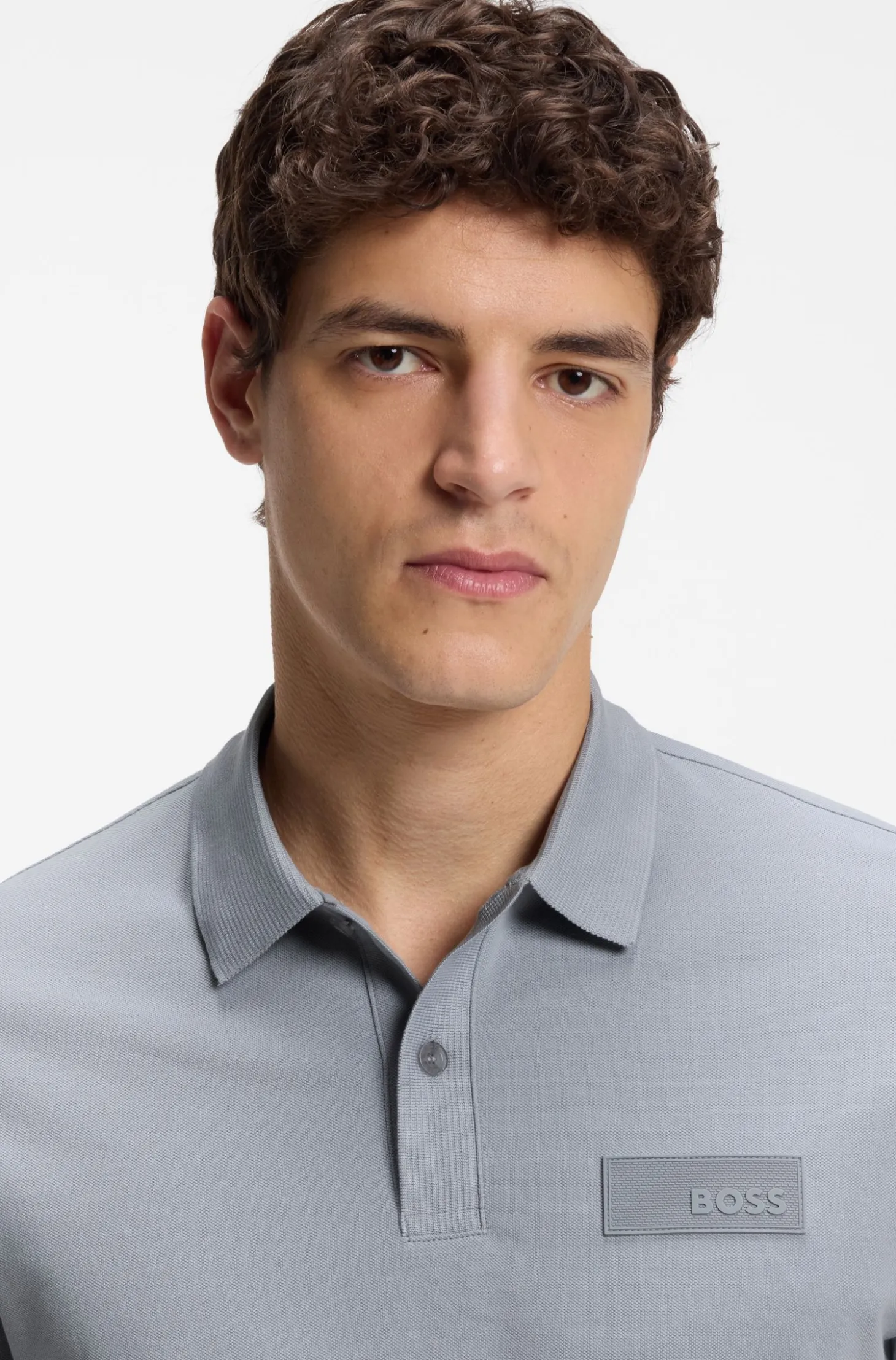 Paddy Poloshirt mit strukturiertem Logo-Patch