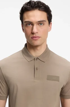 Paddy Poloshirt mit strukturiertem Logo-Patch