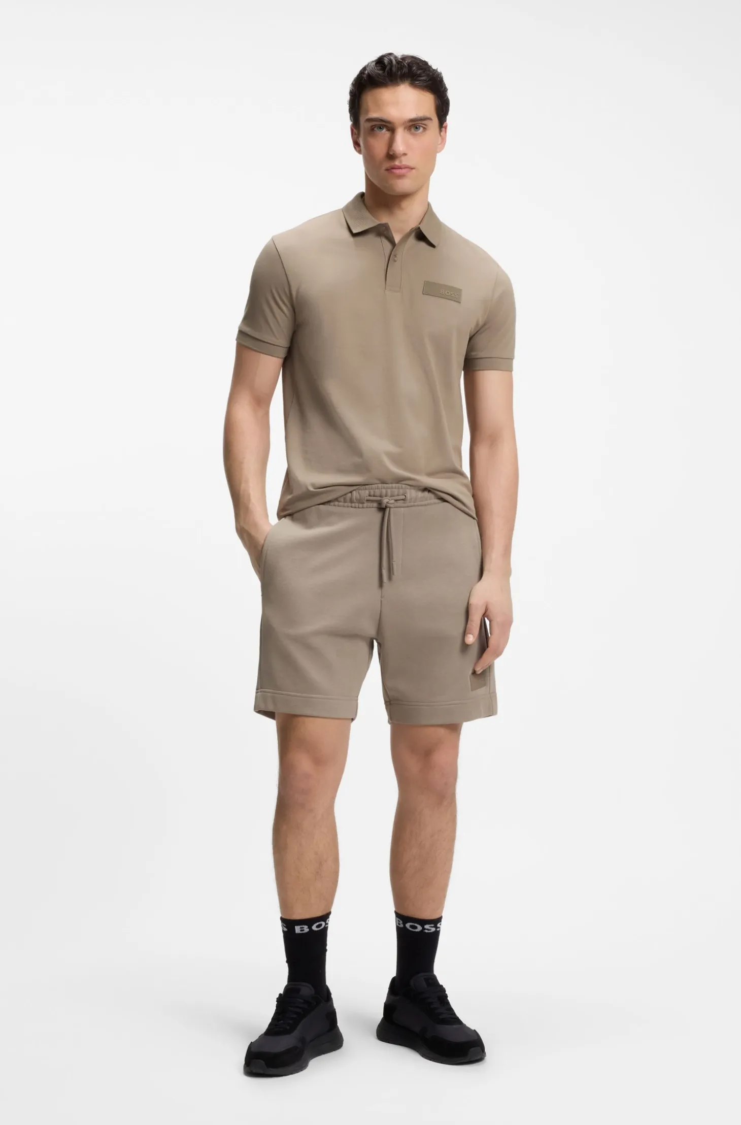 Paddy Poloshirt mit strukturiertem Logo-Patch