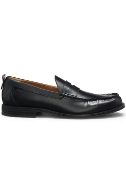 Pennyloafer aus gebürstetem Leder