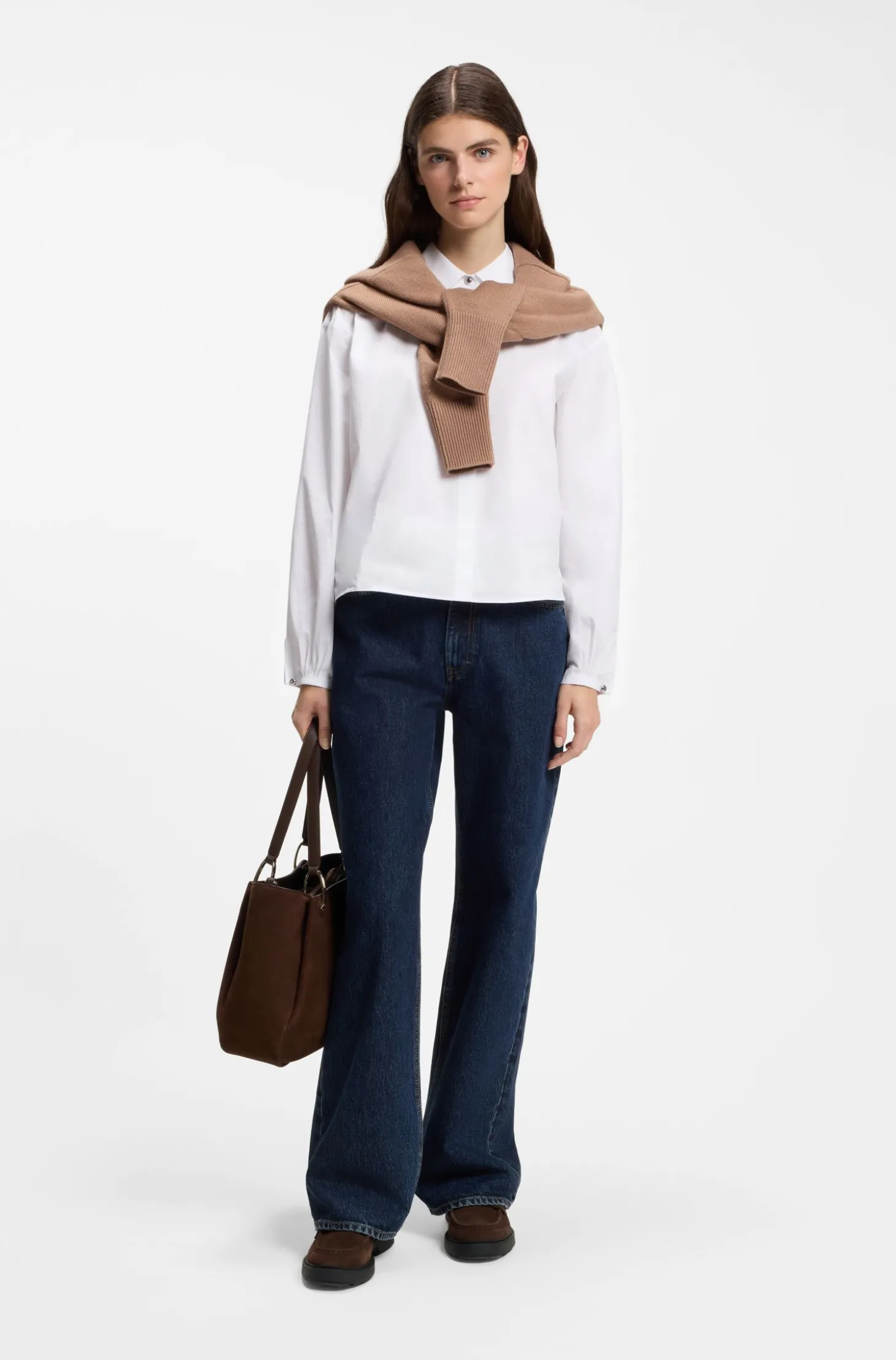 Penny-Loafers aus Veloursleder mit grober Gummisohle