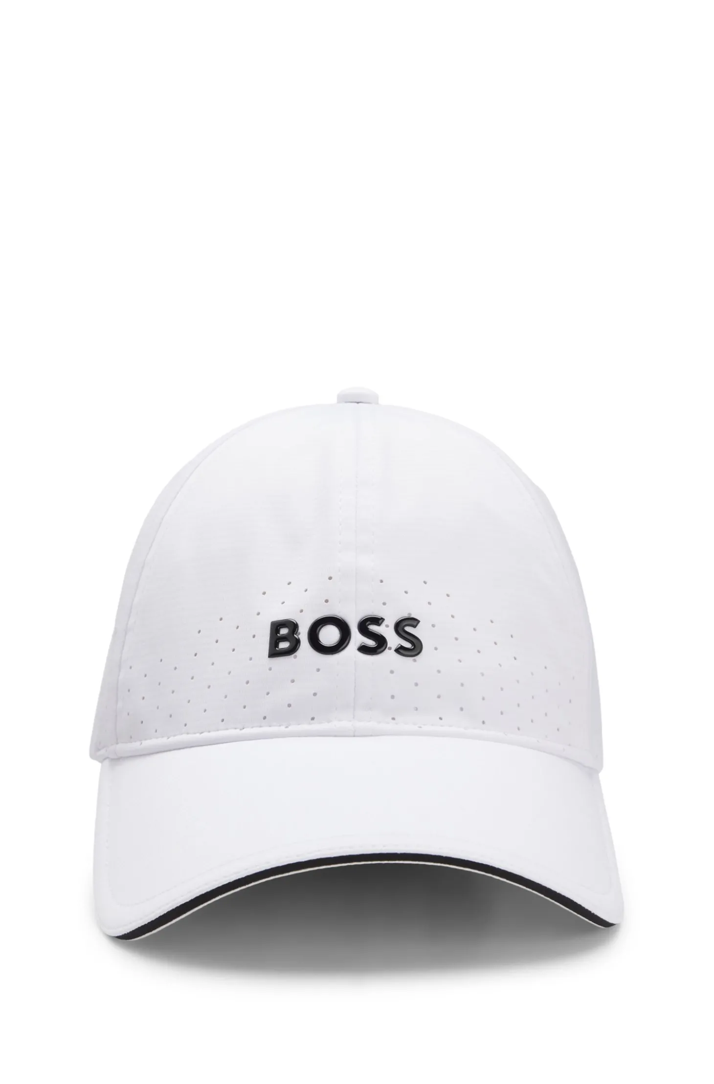 Perforierte Cap mit glänzendem Logo