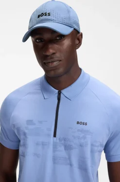 Perforierte Cap mit glänzendem Logo