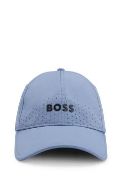 Perforierte Cap mit glänzendem Logo