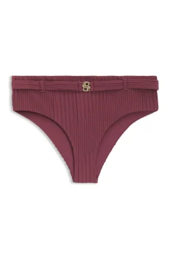 Plissé-Bikinihose mit Double-B-Monogramm