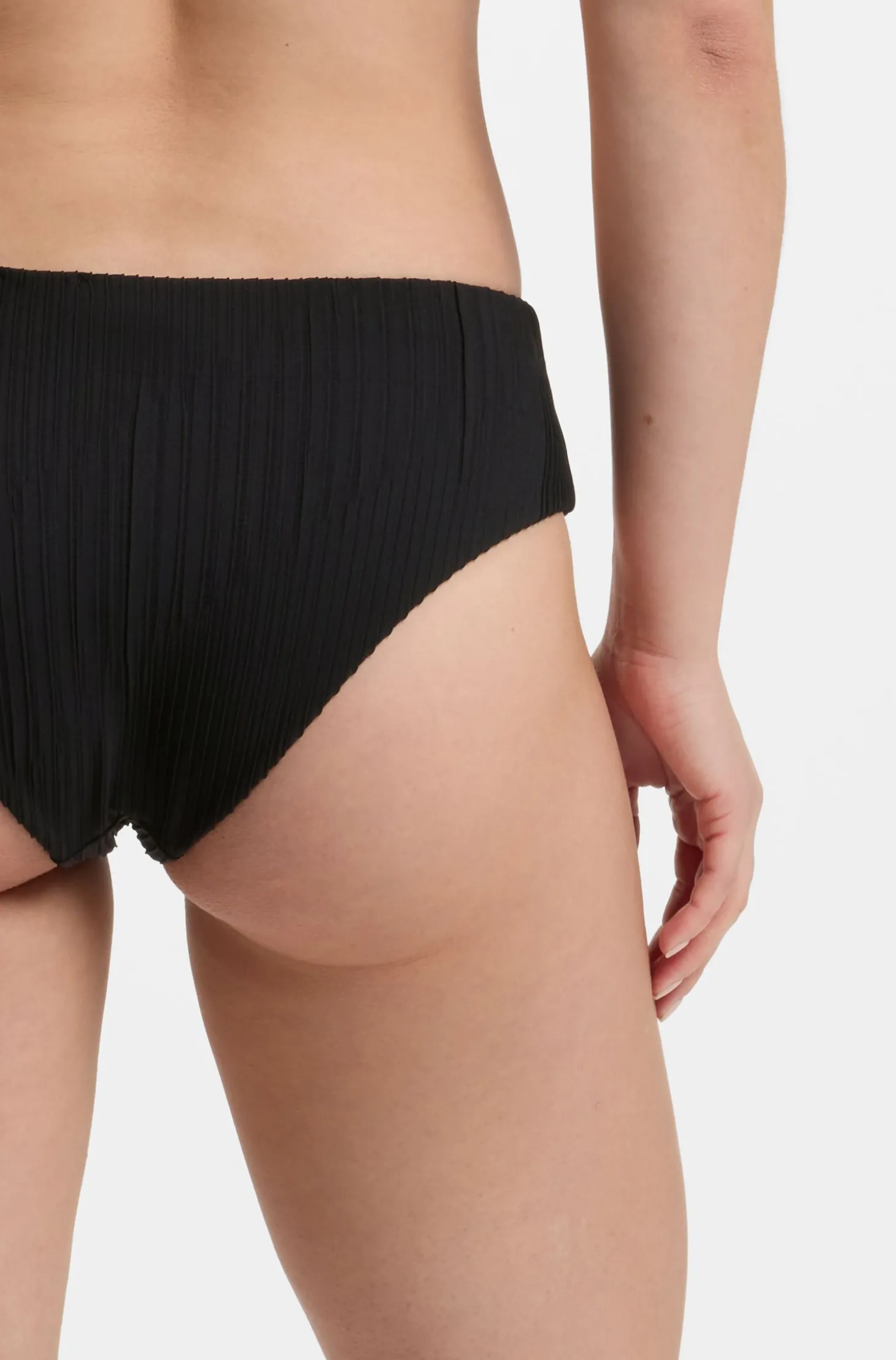 Plissé-Bikinihose mit Double-B-Monogramm