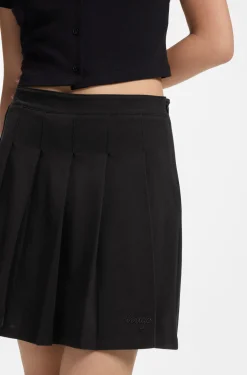 Plissee-Rock aus Stretch-Baumwolle mit integrierter Shorts
