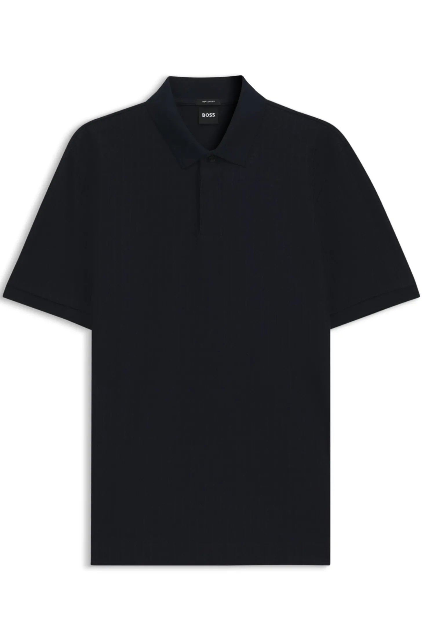 Poloshirt aus Baumwolle mit geometrischem Jacquard-Muster