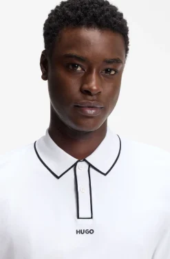 Poloshirt aus Baumwoll-Jersey mit Kontrastkanten