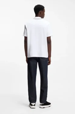 Poloshirt aus Baumwoll-Jersey mit Kontrastkanten
