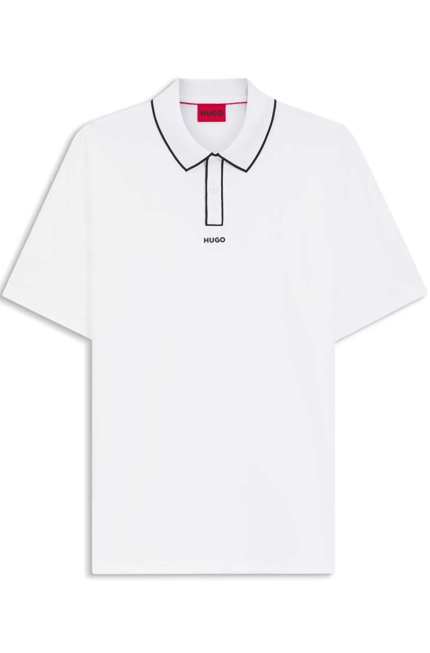 Poloshirt aus Baumwoll-Jersey mit Kontrastkanten