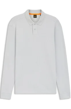 Poloshirt aus Baumwoll-Mix mit Waffelstruktur