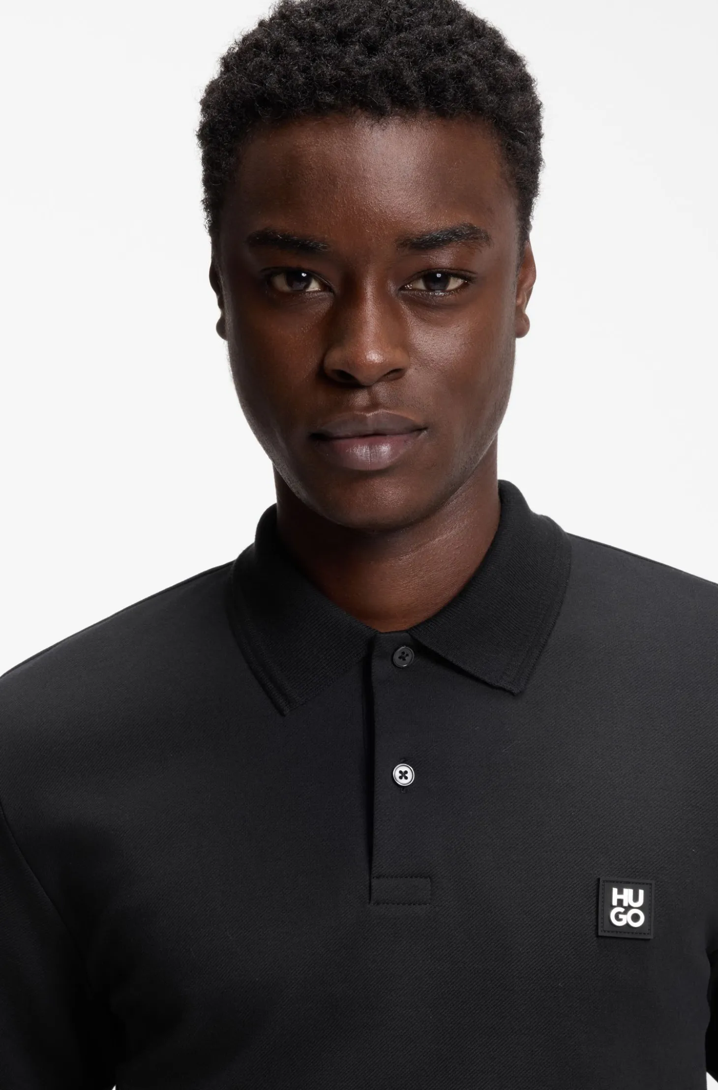Poloshirt aus Baumwoll-Mix mit Stack-Logo